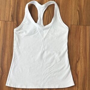 White Racerback Tank Top